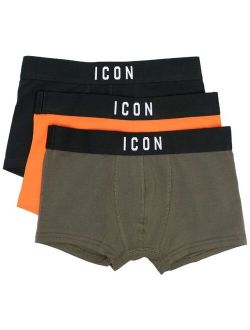 KIDS three-pack cotton boxer shorts