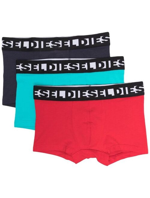 DIESEL KIDS logo-waistband detail boxer pack