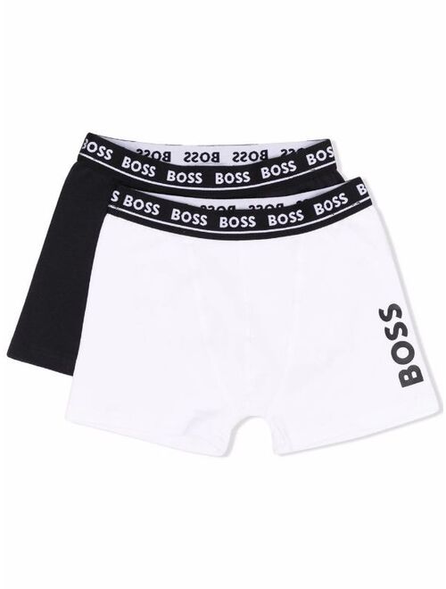 BOSS Kidswear logo-waistband boxers (set of 2)