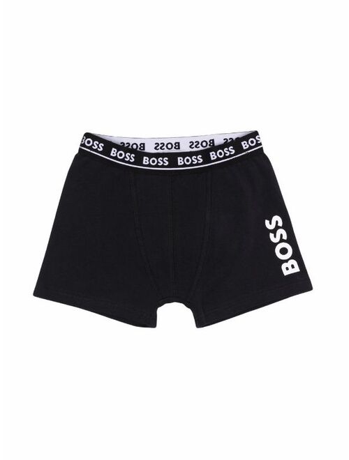 BOSS Kidswear logo-waistband boxers (set of 2)