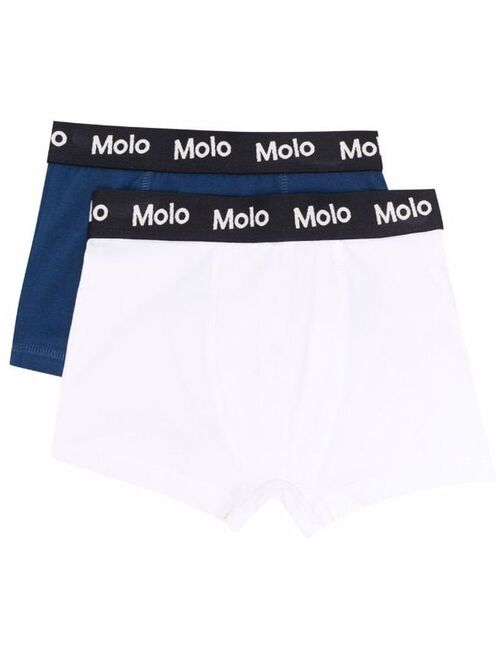 Molo logo-waist two-pack boxer briefs
