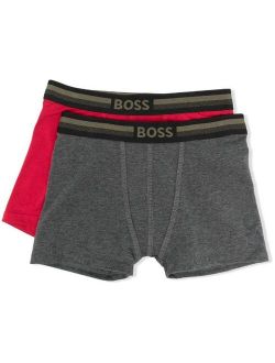 BOSS Kidswear pack of two logo boxer shorts