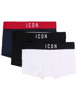 KIDS Icon three-pack boxers