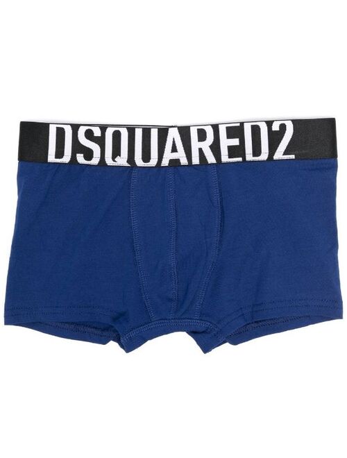 Dsquared2 Kids pack of two logo-waist boxer briefs