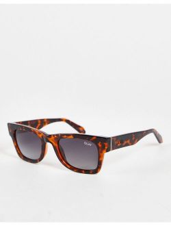 Quay Australia Quay Makin Moves square sunglasses with polarized lens in tort