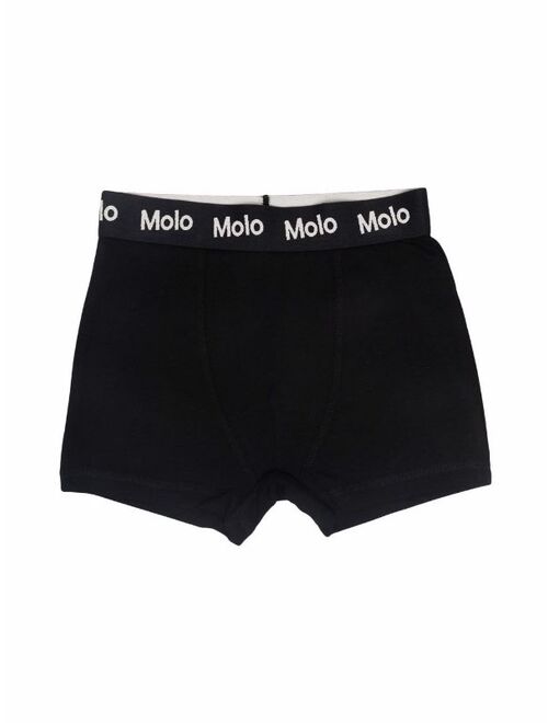 Molo logo-waist two-pack briefs