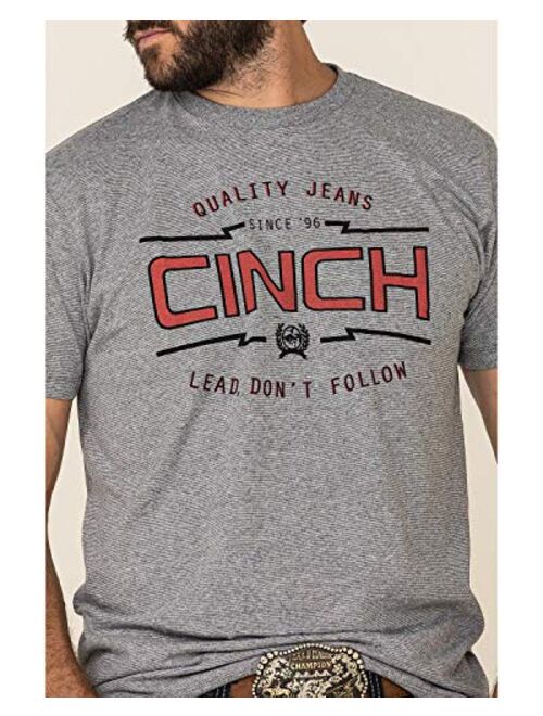 Cinch Men's 96 Tri-Color Cotton-Poly Jersey Tee