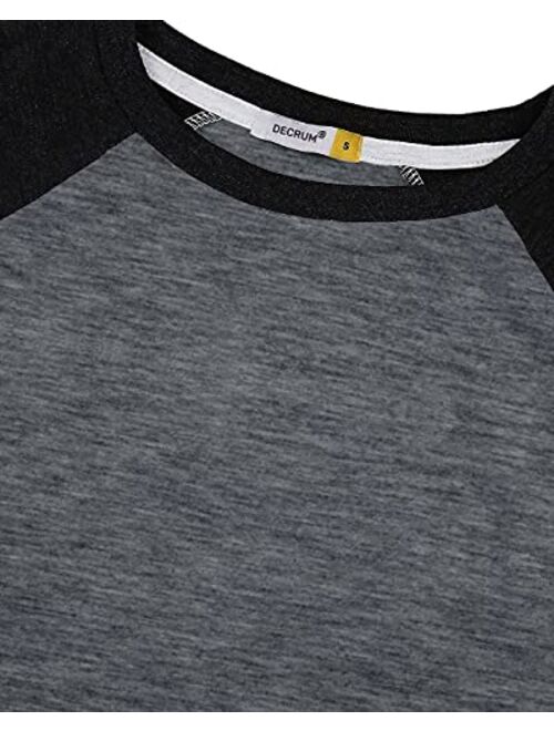 Decrum Raglan Shirts for Women - Womens Soft Sports Jersey Short and Long Sleeves Baseball Tee