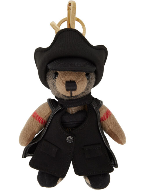 Burberry Beige & Black Thomas Bear Keychain