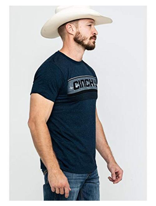 Cinch Men's Heathered Cotton-Poly Jersey Tee