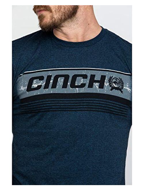 Cinch Men's Heathered Cotton-Poly Jersey Tee