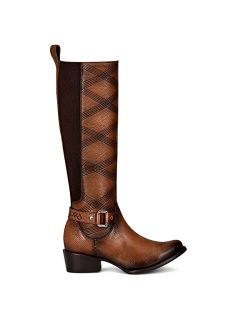 Women's Tall Boot in Bovine Leather Brown