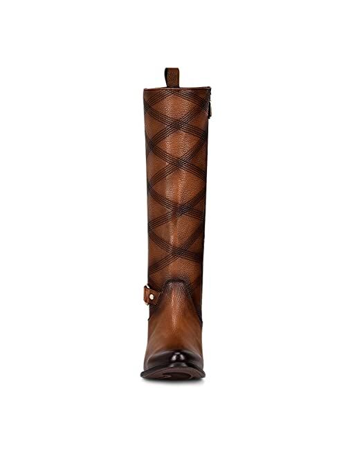 CUADRA Women's Tall Boot in Bovine Leather Brown