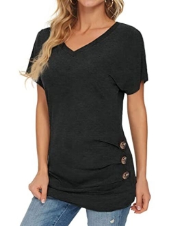 Tunic Shirts For Women - Tunics Tops & Tees 3/4 Sleeve T Shirts For Women