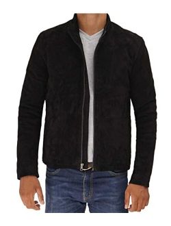 Mens Suede Jacket - Genuine Leather Suede Jacket for Men