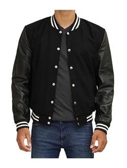 Varsity Jacket For Men - Casual Highschool Baseball Fashion Jackets