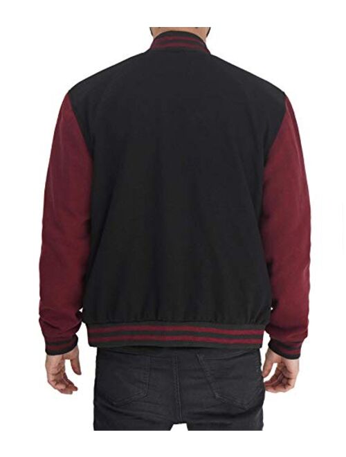 Decrum Varsity Jacket For Men - Casual Highschool Baseball Fashion Jackets