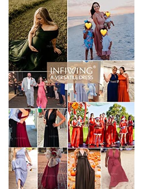 INFIWING Bridesmaid Dresses Infinity Convertible Long Formal Evening Dress Floor Length