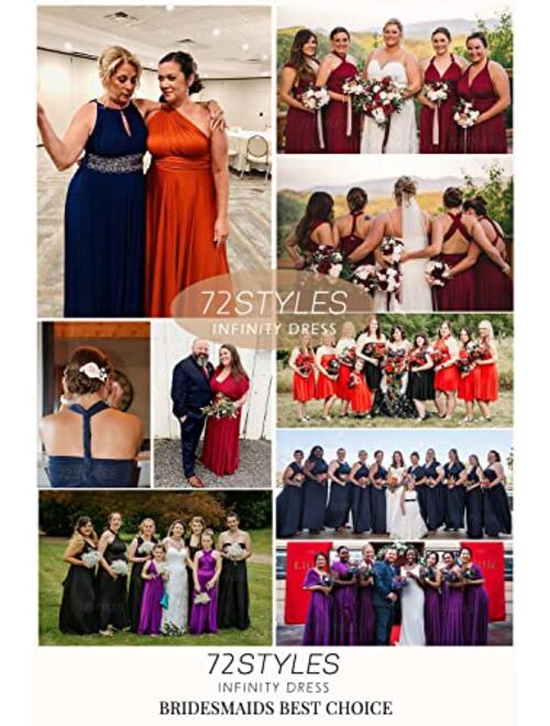 72styles Infinity Dress Plus Size Convertible Dress Multiway Bridesmaid Dress