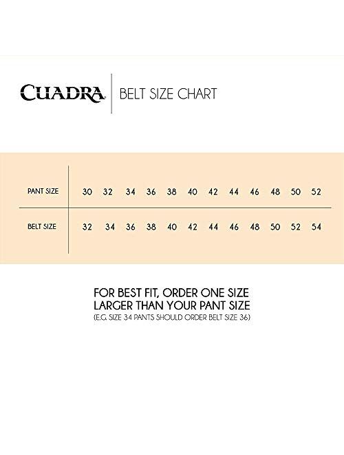 CUADRA Men's Dress Belt With Genuine Stingray Leather