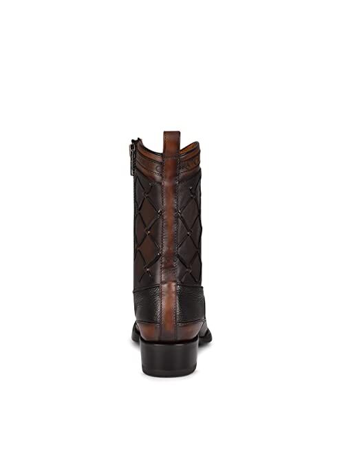 CUADRA Men's Boot in Bovine Leather with Zipper Black