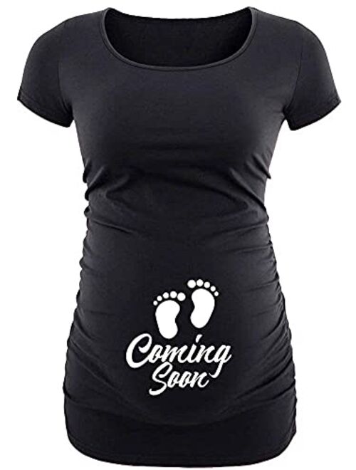 Decrum Maternity Shirts for Women - Funny Pregnancy Shirts for Women