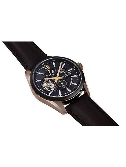 Orientstar RK-AV0115B Men's Modern Skeleton Automatic Watch, Brown Wristwatch