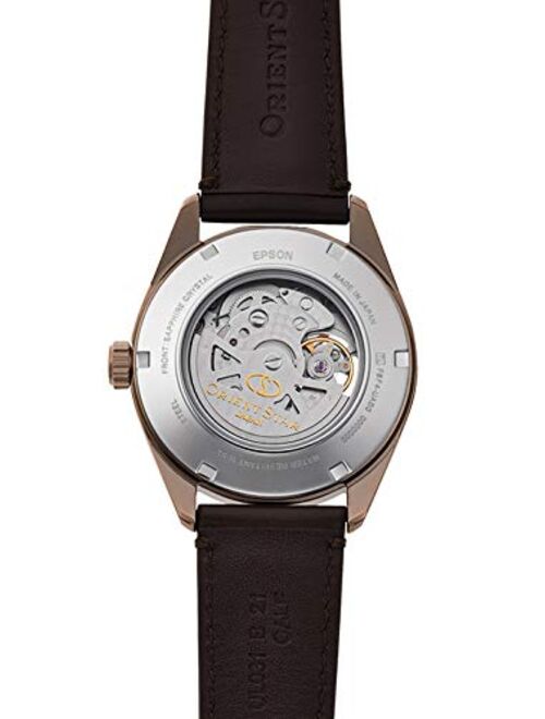 Orientstar RK-AV0115B Men's Modern Skeleton Automatic Watch, Brown Wristwatch