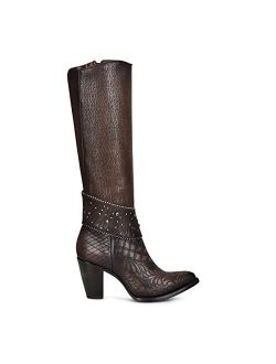 Women's Tall Boot in Bovine Leather Brown