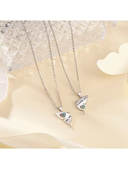 PPJew Butterfly Sister/Friendship Necklace for Big Sister Little Bestie BFF Pendant Necklaces Matching Relationship Necklace for Girls Women Best Friend