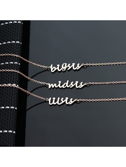 Ankiyabe Big Sister Middle Sister Little Sister Pendant Necklace Set 3 Sisters Necklace 3 Best Friends Necklace BFF Bestie Gifts