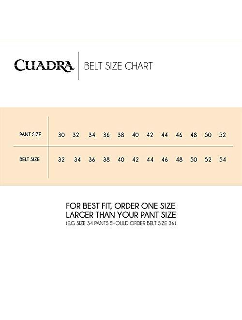 CUADRA men's urban belt in bovine leather with laser details oxford