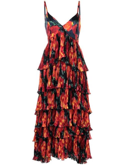 Cinq A Sept tiered long-length dress