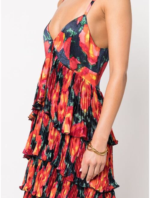 Cinq A Sept tiered long-length dress