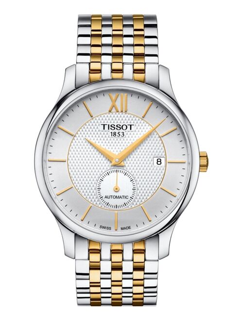 Tissot Men's Swiss Automatic Tradition Two-Tone Stainless Steel Bracelet Watch 40mm