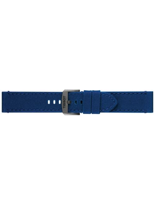 Tissot Men's Swiss Gent XL Blue Fabric Strap Watch 42mm