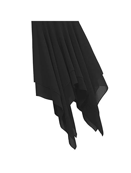 JEATHA Women's Lyrical Dance Dresses Asymmetric Chiffon Cami Skirted Leotard Dress Contemporary