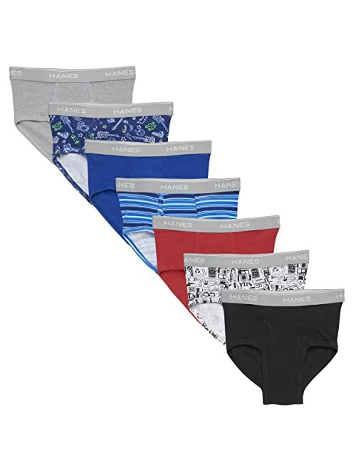 Hanes Boys' Comfort Flex Waistband Briefs Multiple Packs Available (Assorted/Colors May Vary)