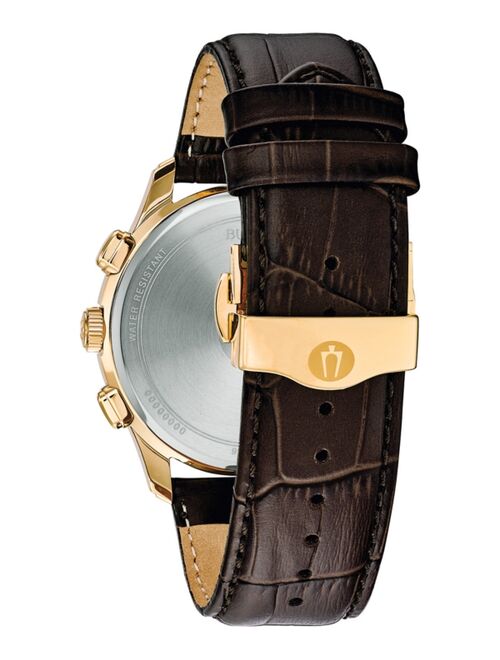 Bulova Men's Classic Wilton Leather Chronograph Watch - 97B169