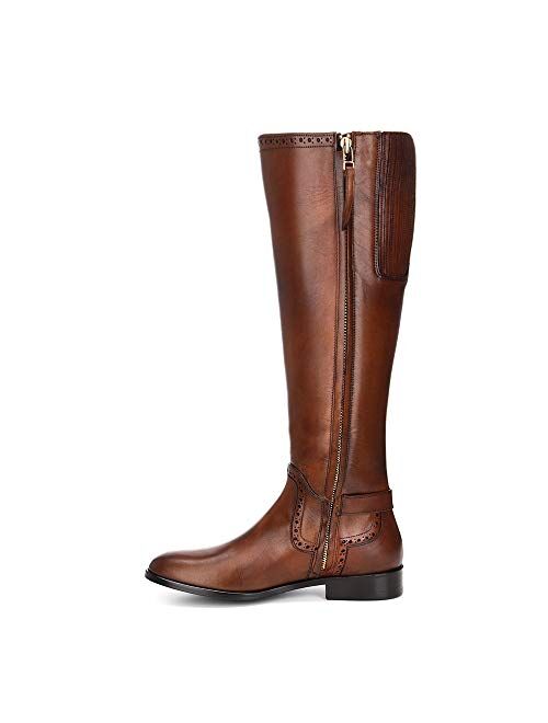 Franco Cuadra Women's Riding Boot in Genuine Leather Brown