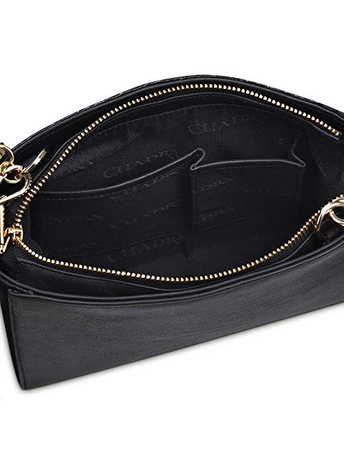 Cuadra Women's Crossbody Bag in Genuine Stingray Leather Black