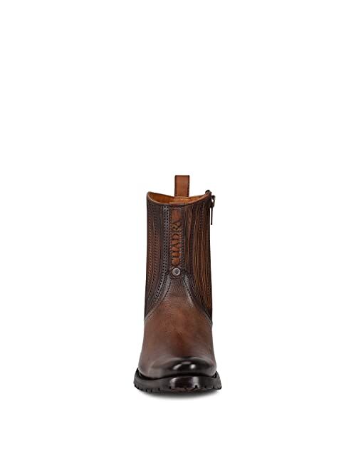 CUADRA Men's Urban Boot in Bovine Leather with Zipper Brown