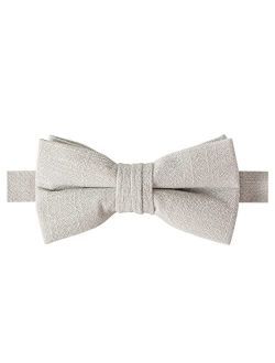 Boys' Linen Blend Pre-Tied Bow Tie