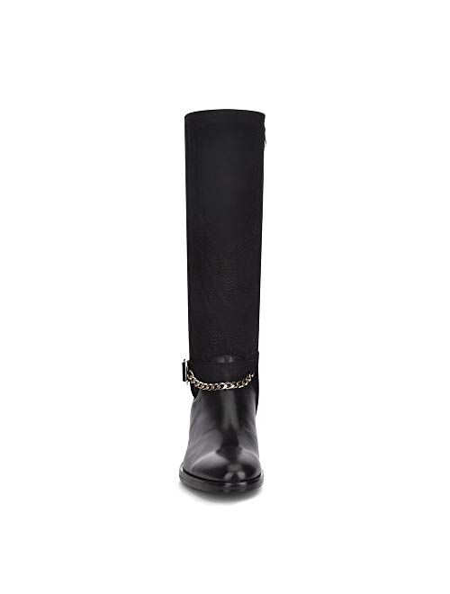 FRANCO CUADRA Women's Riding Boot in Genuine Leather with Suede
