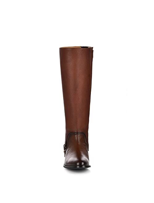 Franco Cuadra women's tall boot in genuine leather brown 88TRGRS