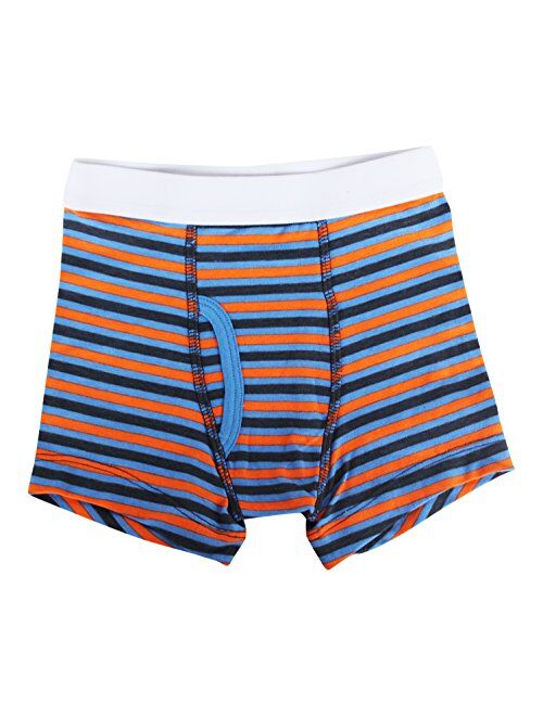 Trimfit Boys Cotton/Spandex Boxer Briefs (Pack of 4 Tagless Kids Underwear)