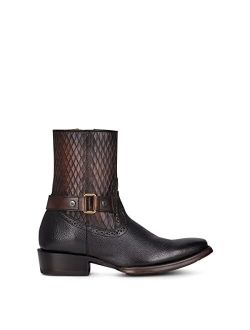 Men's Urban Boot in Bovine Leather with Zipper Black