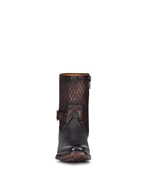 CUADRA Men's Urban Boot in Bovine Leather with Zipper Black