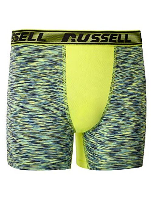 Russell Athletic Boys' Freshforce Odor Protection-Performance Boxer Brief (4 Pack)