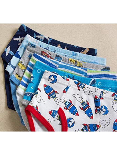 Naivete Baby Soft Cotton Underwear Little Boys Dinosaur Briefs Toddler Shark Undies Children Truck Panties(Pack of 6)